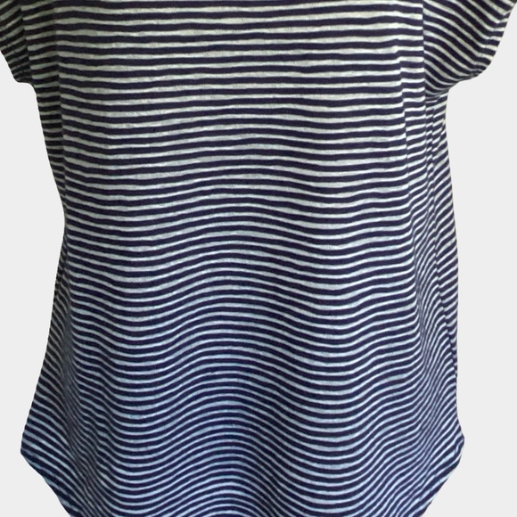 Jones New York Cotton Blend Boatneck Sleeveless Nautical Coastal Knit Top-Sz-L - Picture 3 of 16